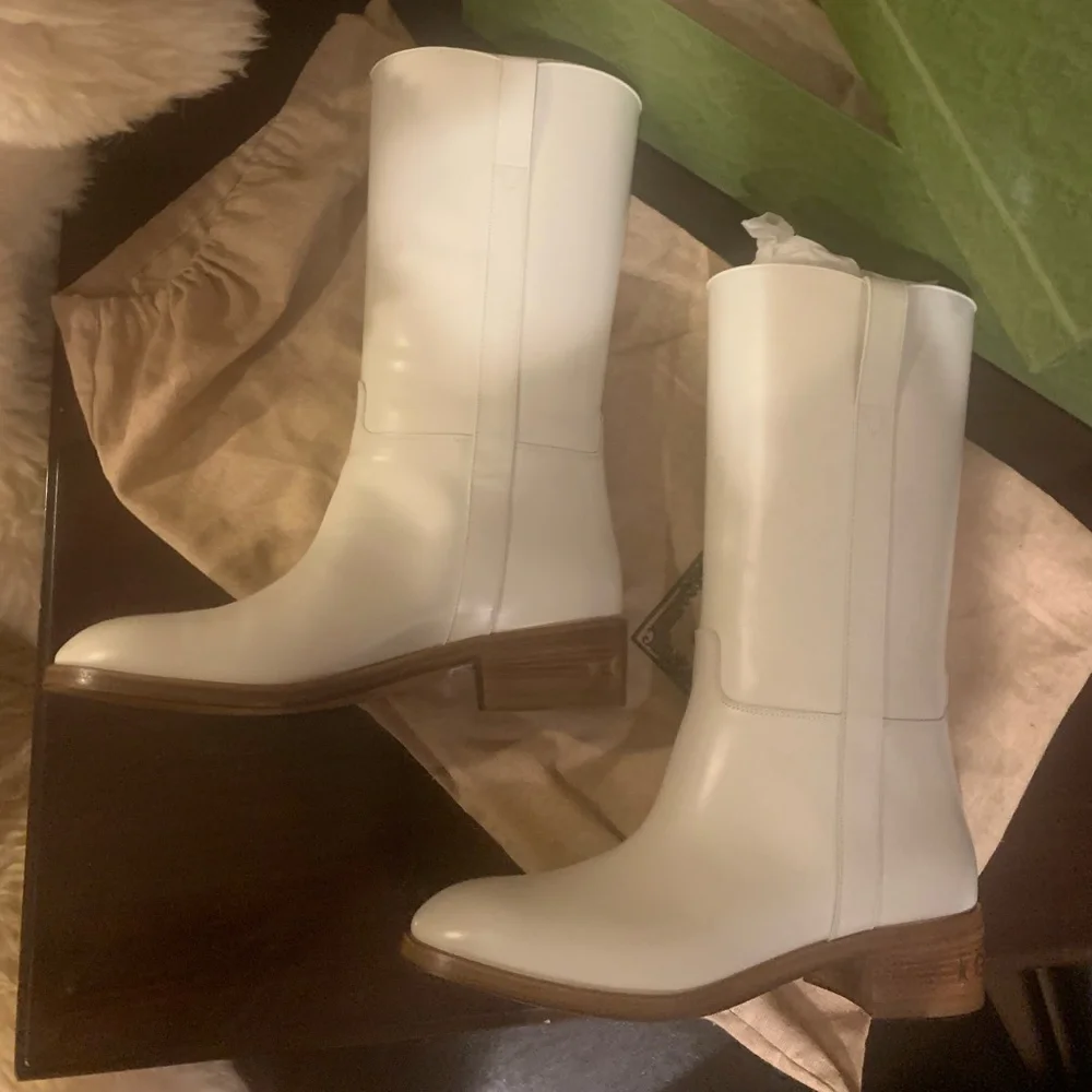 GUCCI Cowboy Boots - BNWT - Women’s Size 7.5/8 *Runway* Authentic - Picture 2 of 9